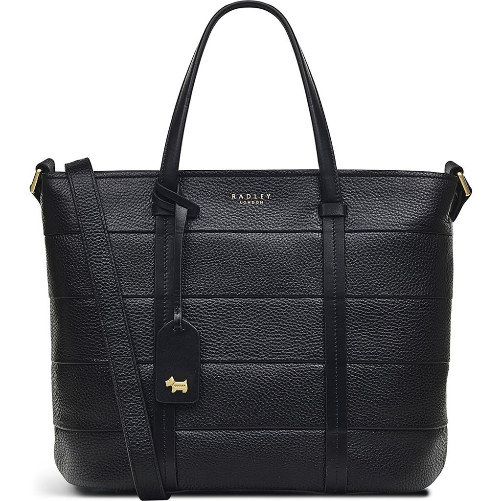 Radley Farringdon Medium Leather Tote Bag In Black