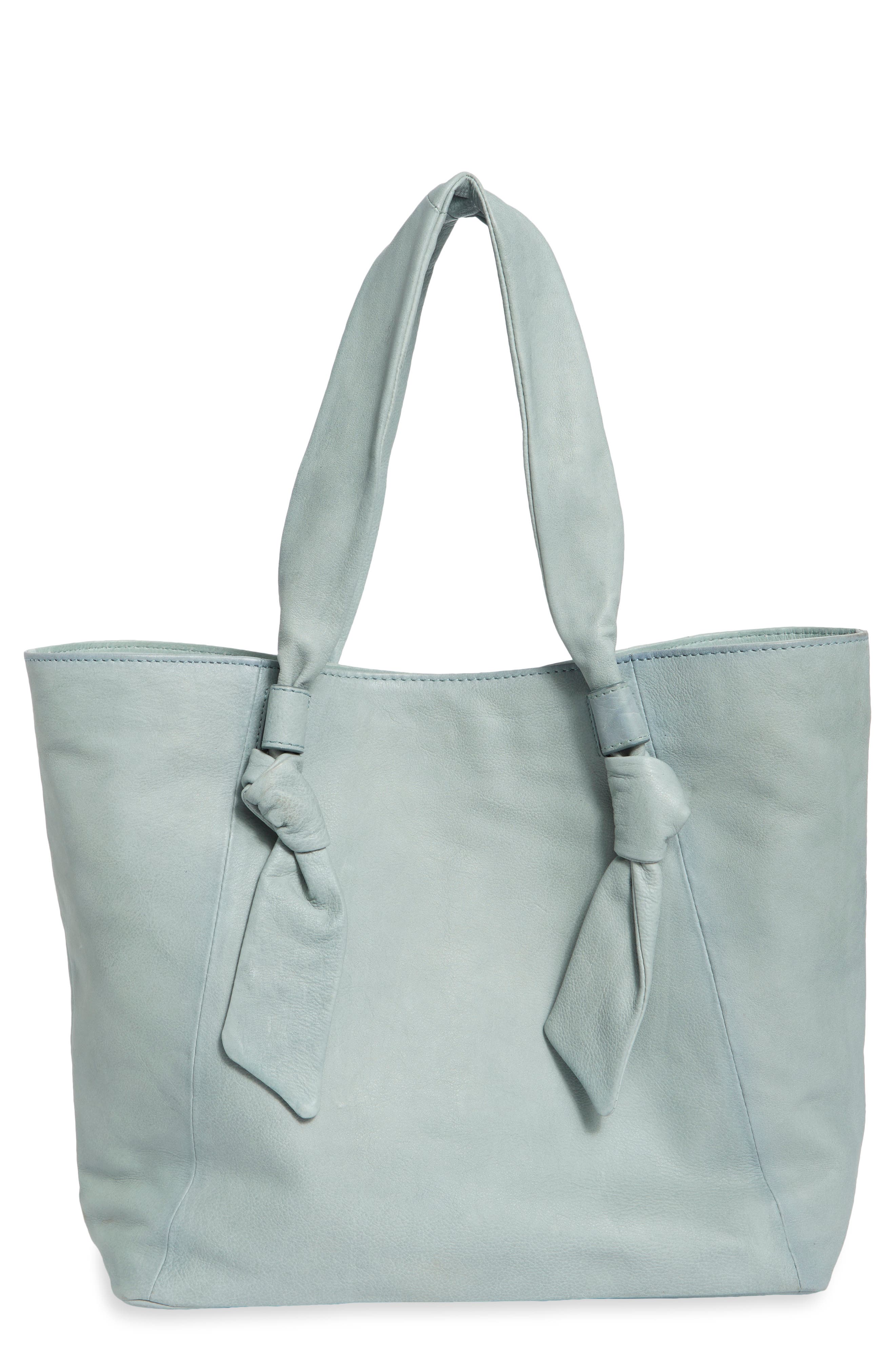 Nora Knotted Strap Leather Tote