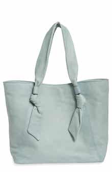 Nora Knotted Strap Leather Tote