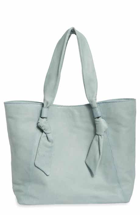 Nora Knotted Strap Leather Tote