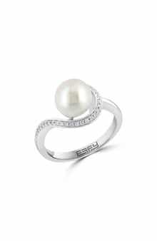 EFFY Diamond & Freshwater Pearl Ring