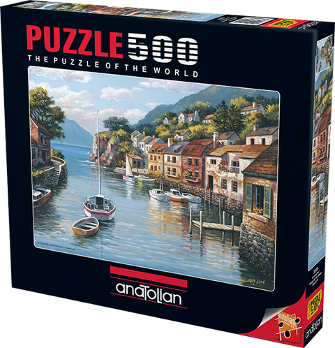 Village on the Water 500 piece Jigsaw Puzzle for Adults