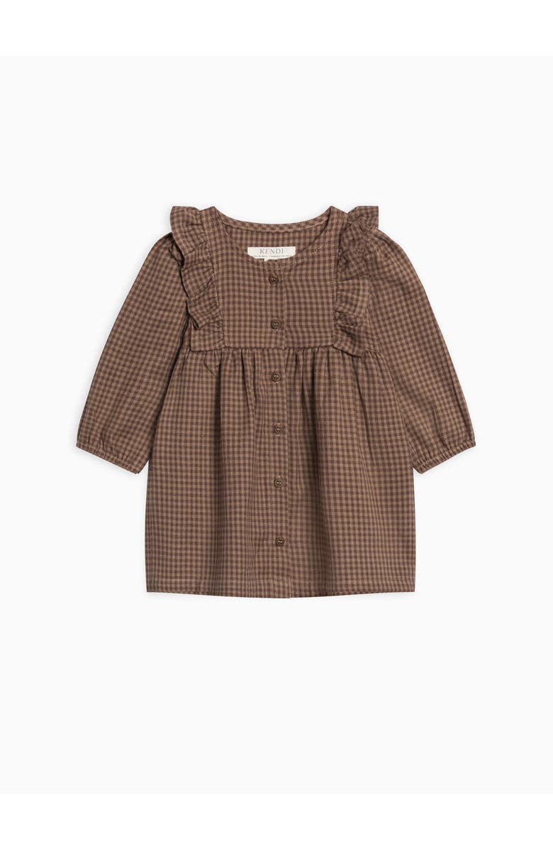 Kendi Rya Flannel Ruffle Dress, Main, color,