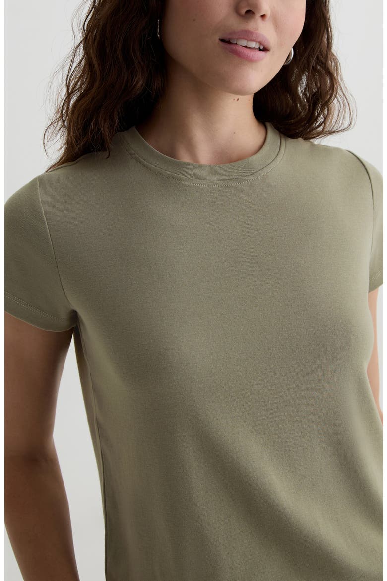 Sadie Crop T-Shirt, Alternate, color, SPRUCE GREEN