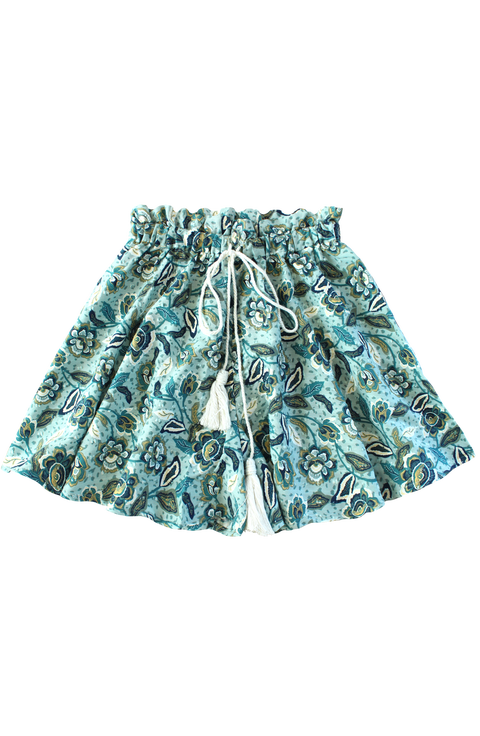 Sekar Floral Skort | High-Waisted Cotton Skirt Shorts