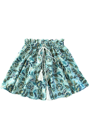 BRUNNA.CO Sekar Floral Skort | High-Waisted Cotton Skirt Shorts