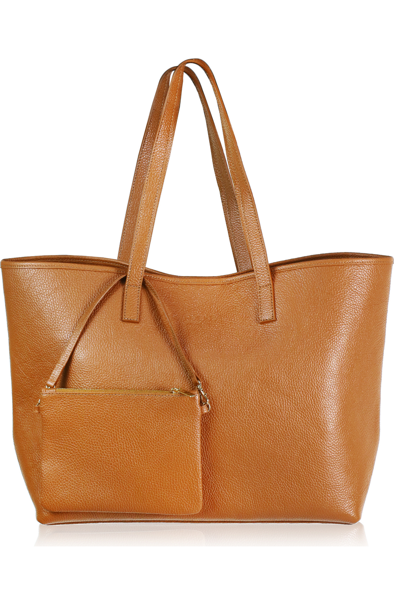 Kahmune Large Leather Tote, Main, color,
