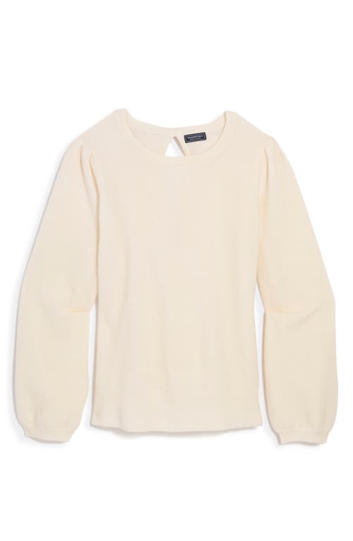 Vineyard Vines Bow Back Merino Wool Blend Sweater In Neutral
