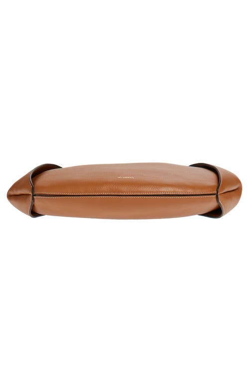 Ree Projects Large Riva Pebbled Leather Hobo Bag In Caramel