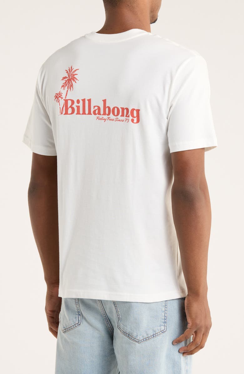 Billabong Checking In Regular Graphic T-Shirt, Alternate, color, Off White