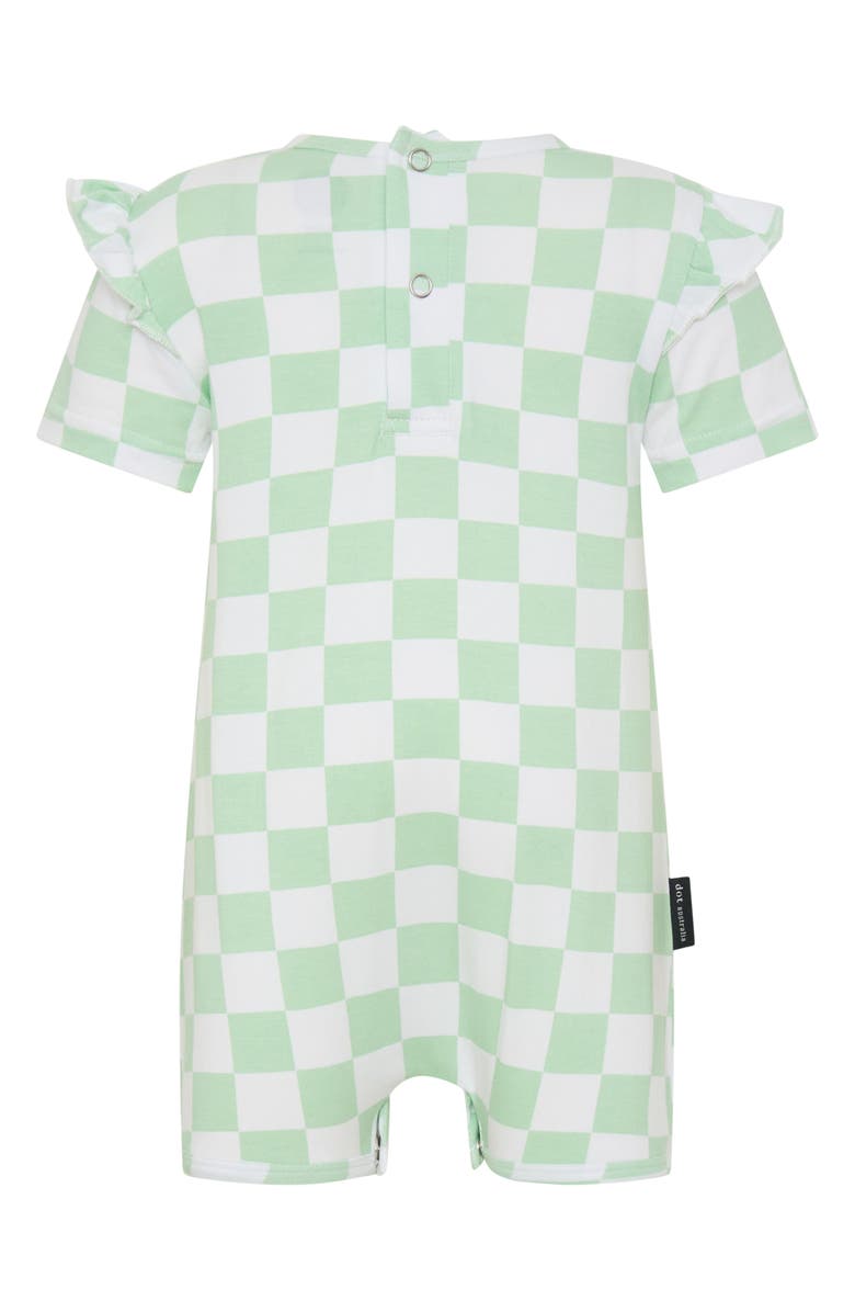 dot australia Check Frill Romper, Alternate, color,