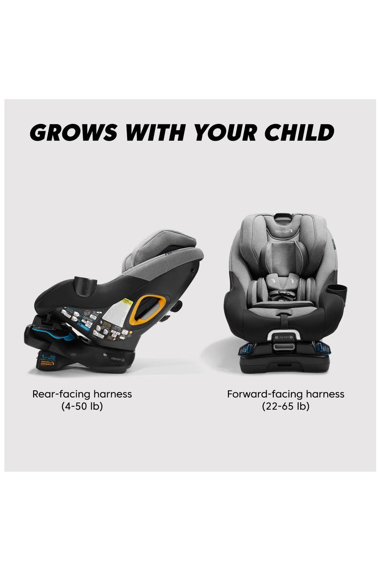 City Turn™ Rotating Convertible Car Seat, Alternate, color, ONYX BLACK