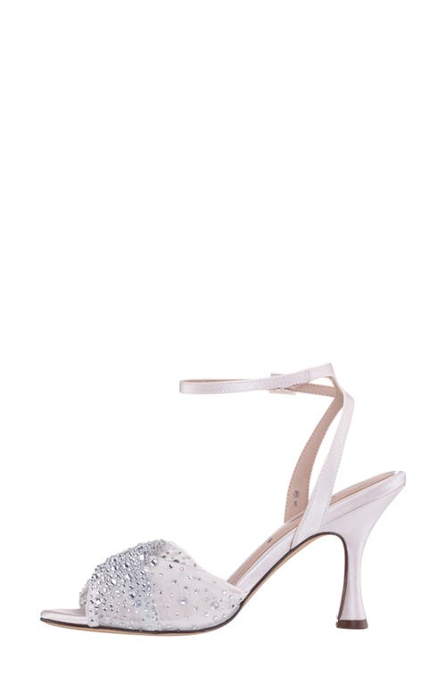 Nina Vida Ankle Strap Sandal In Ivory