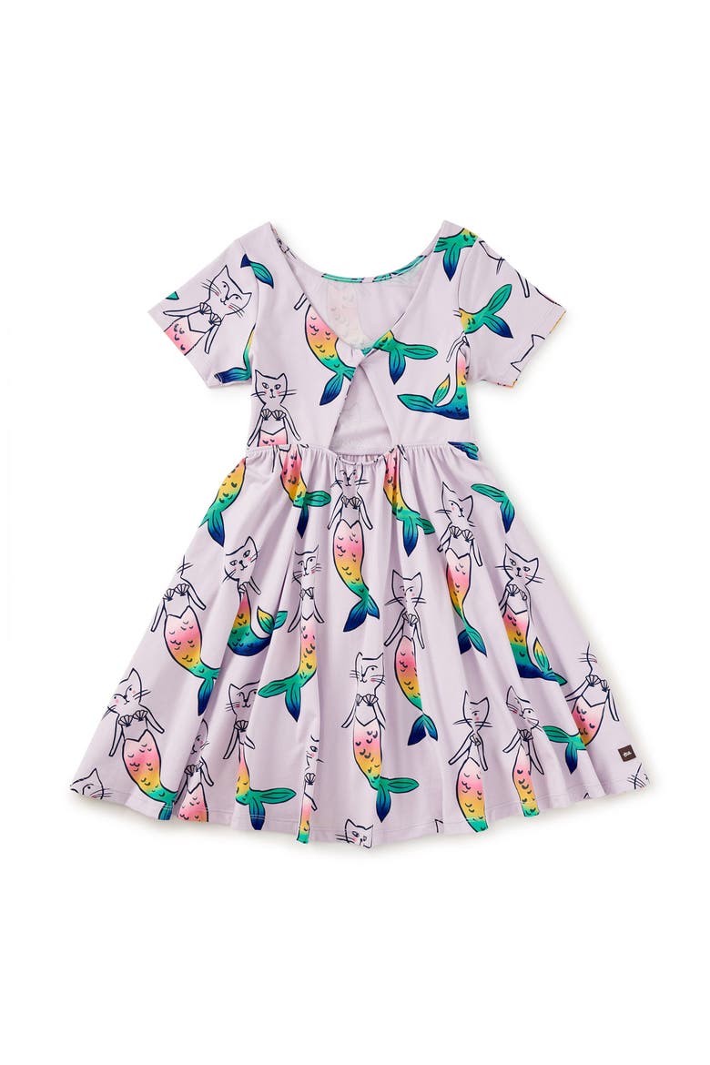 Twist Back Ballet Dress, Alternate, color, Mercat