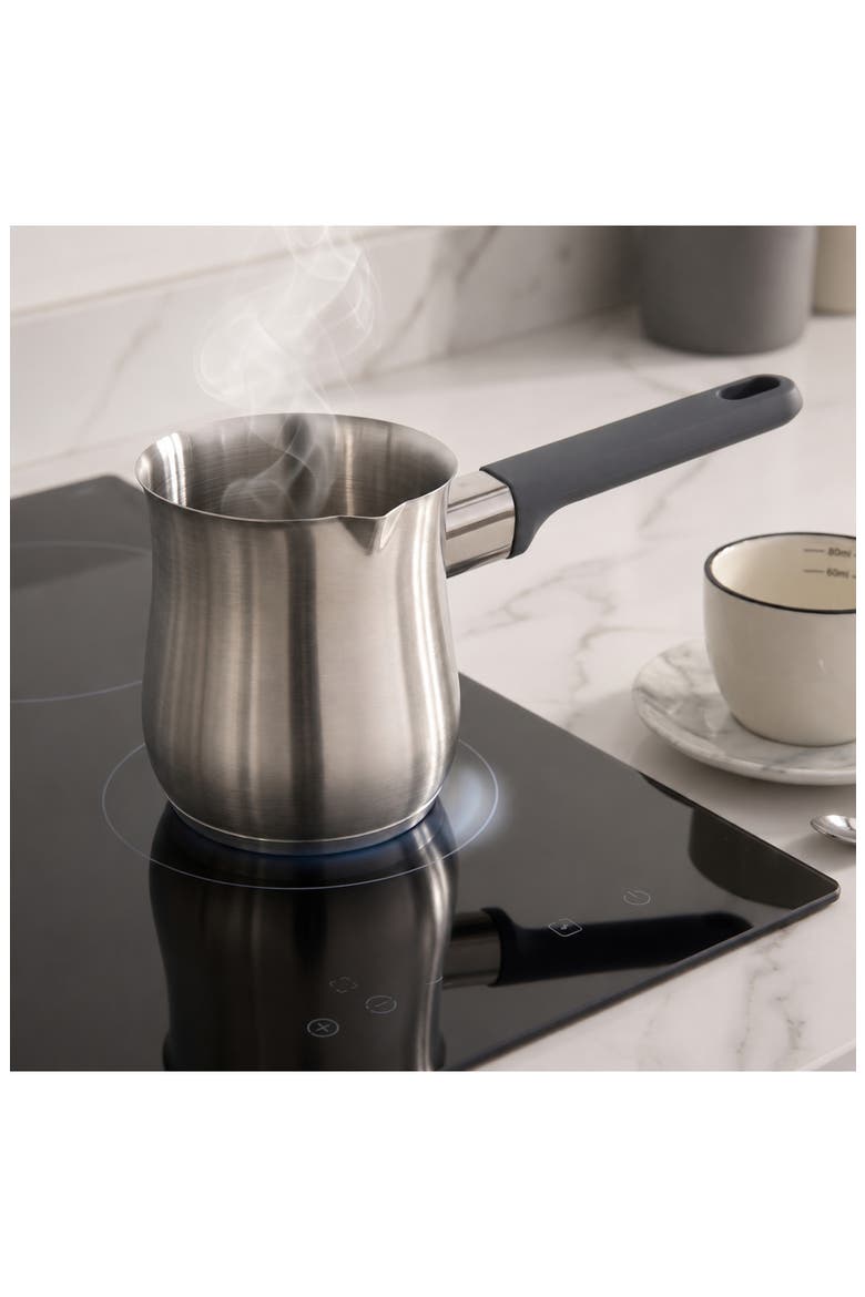 Leo 17-Ounce Moka Pot, Alternate, color, SILVER