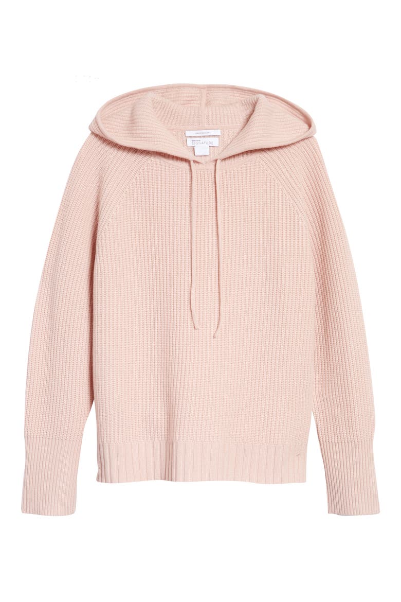 Cashmere Hoodie, Alternate, color, PINK LOTUS