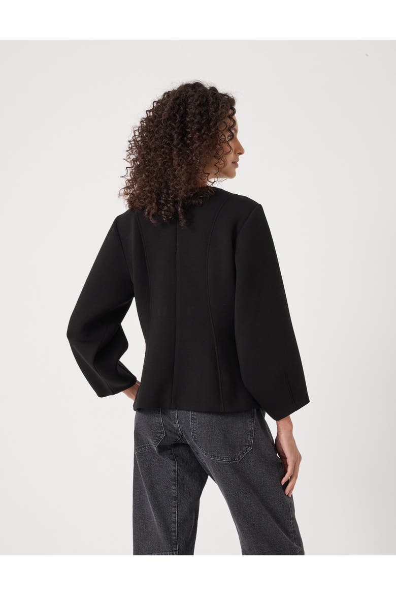 Seam Detail Smart Jersey Top, Alternate, color, Black