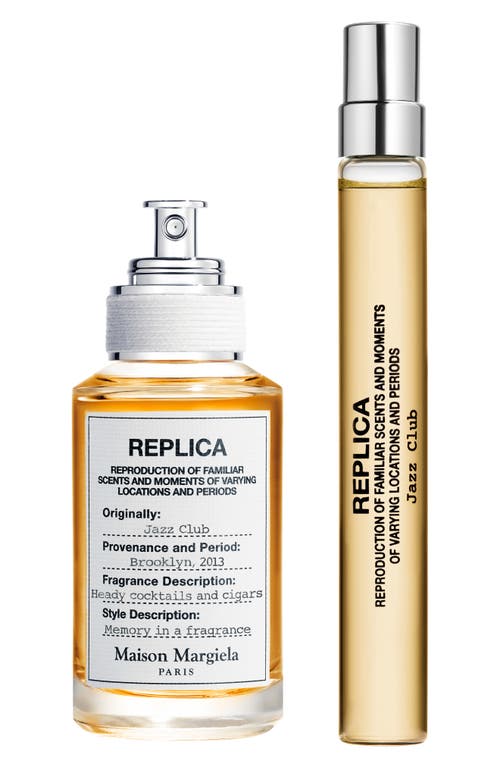 Maison Margiela Replica Jazz Club Cologne 2-piece Travel Duo (limited Edition) $120 Value In Transparent