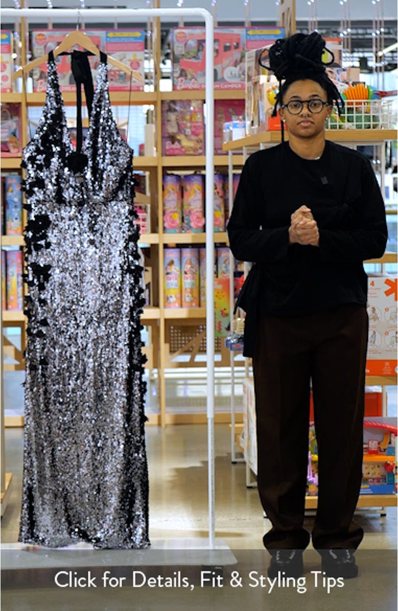 Priscilla Sequin Halter Gown, sales video thumbnail