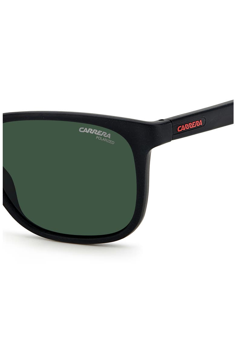 54mm Rectangular Sunglasses, Alternate, color, MATTE BLACK