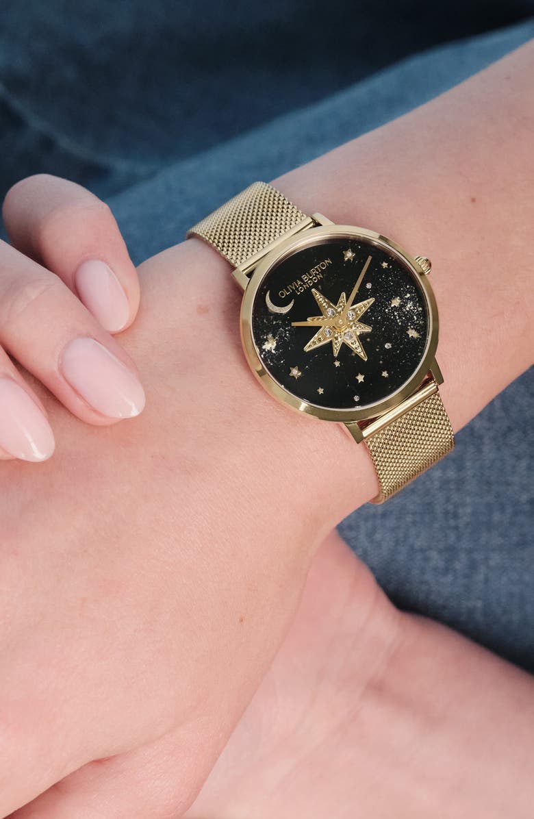 Olivia Burton Celestial Nova Bracelet Watch, 35mm, Alternate, color, 