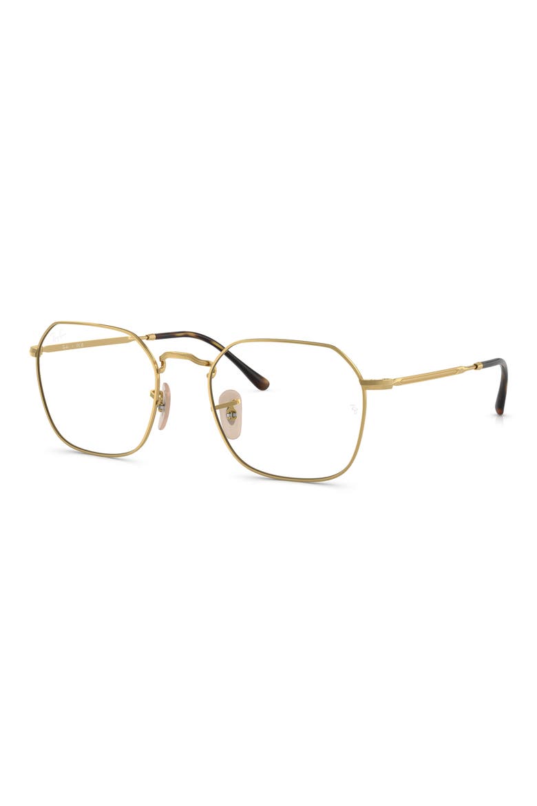 Jim 53mm Irregular Optical Glasses, Alternate, color, GOLD FLASH