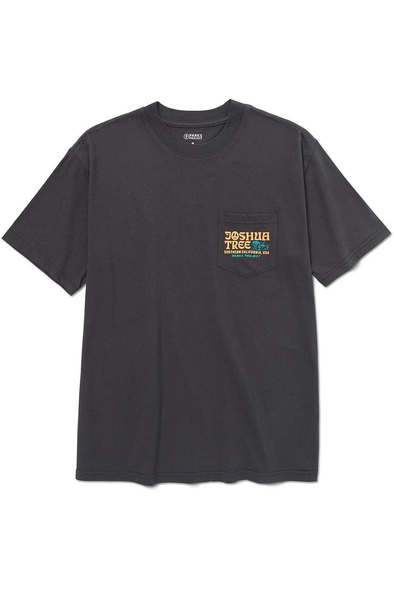 Joshua Tree Puff Print Pocket T-Shirt, Alternate, color, Vintage Black