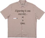 STUDENTS Reymon Stripe Short Sleeve Button-Up Shirt