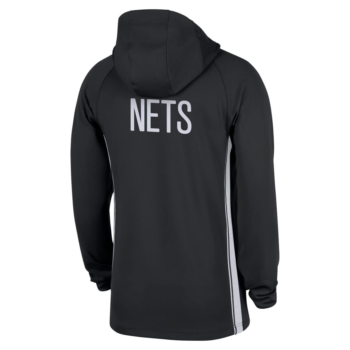 Nike Men's Nike Black Brooklyn Nets Authentic On Court Zone Quarter-Zip ...