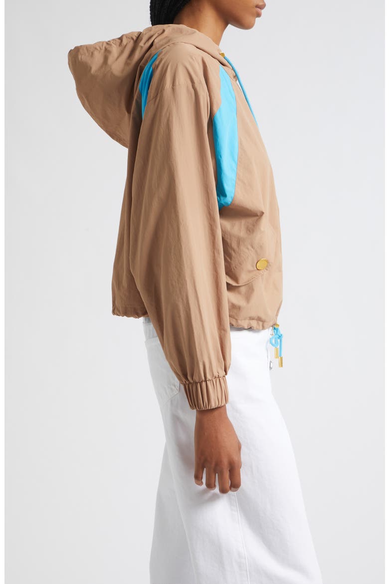 Lark Colorblock Windbreaker, Alternate, color, LIGHT HAZELNUT/ CAPRI BLUE