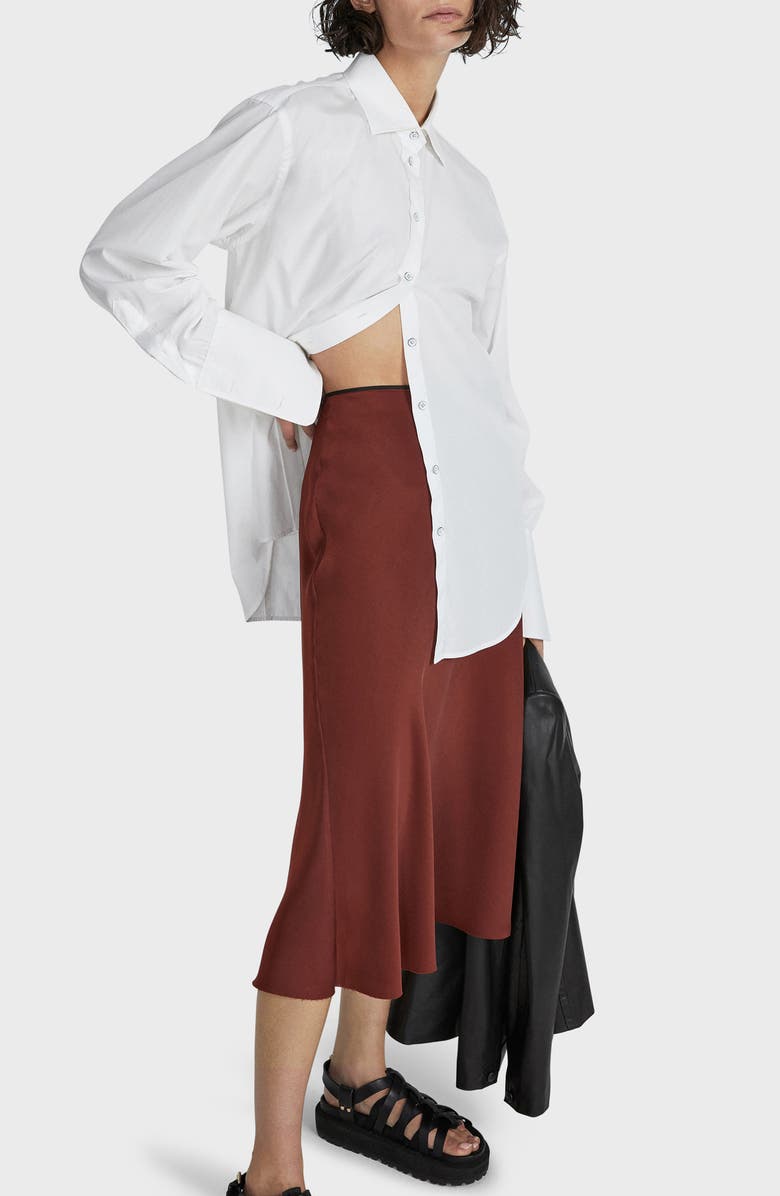 rag & bone Jaci Satin Skirt, Alternate, color,