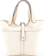 Pre-Owned Hermes Cargo Picotin Lock Bag Canvas and Swift PM