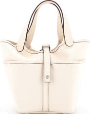 Pre-Owned Hermes Cargo Picotin Lock Bag Canvas and Swift PM