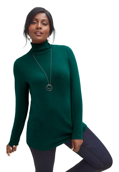 Carefree Cashmere Turtleneck (Plus Available)