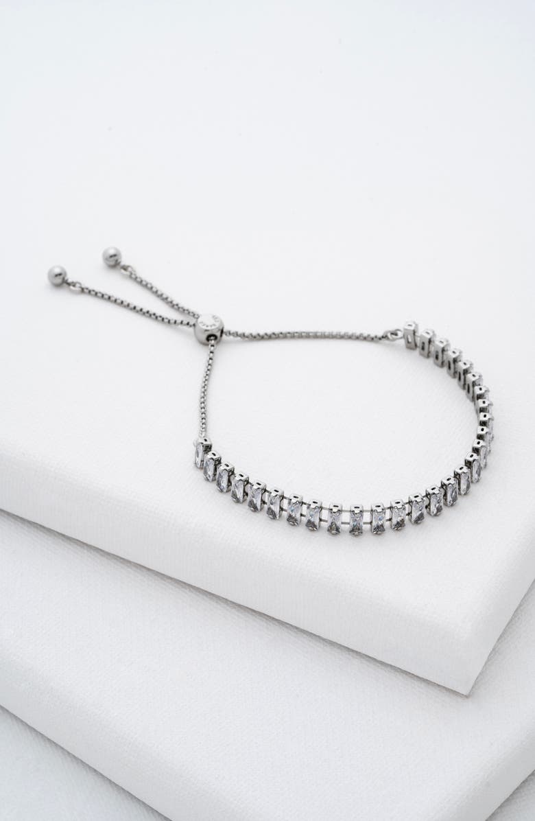 Ted Baker Isabela Cubic Zirconia Baguette Bracelet, Alternate, color, Silver Tone/ Clear Crystal