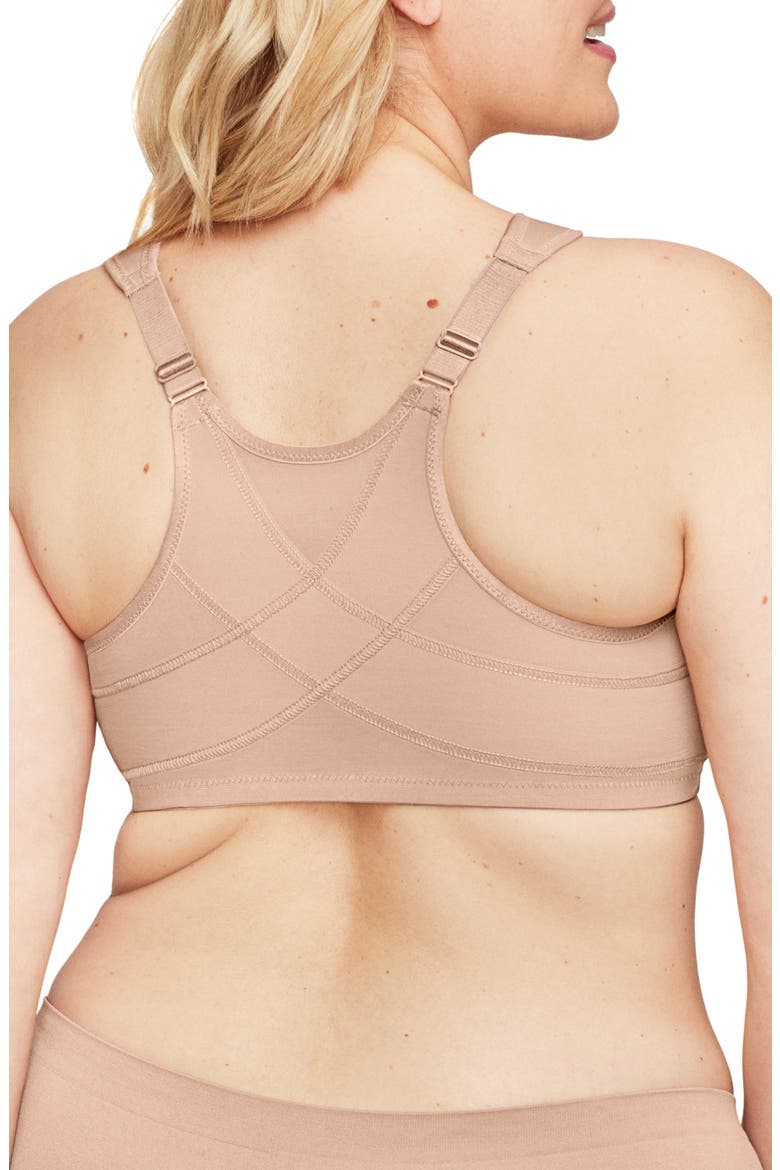 Posture Back Wonderwire Underwire Front Closure Bra, Alternate, color, CAFE