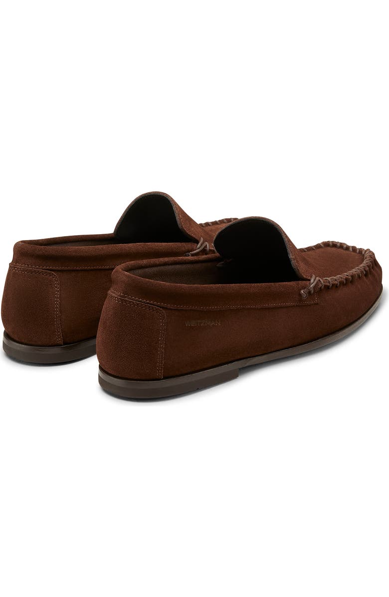 Stuart Weitzman Montauk Venetian Moc Toe Loafer, Alternate, color, Dark Brown