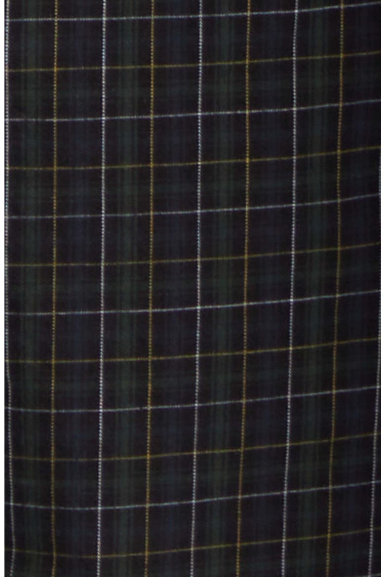 Plaid Cotton Pants, Alternate, color, 8069 NAVY/ DARK GREEN