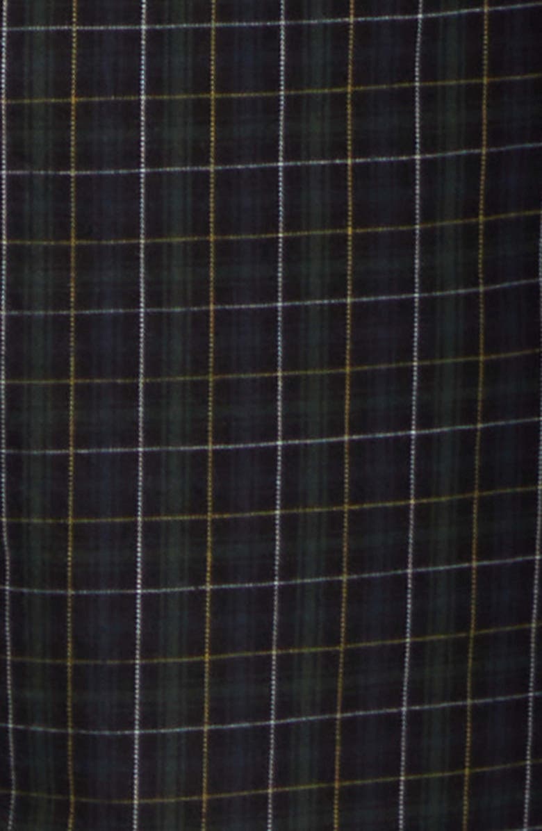 Balenciaga Plaid Cotton Pants, Alternate, color, 8069 Navy/ Dark Green
