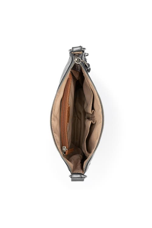The Sak Lucia Crossbody Leather Bag In Gray