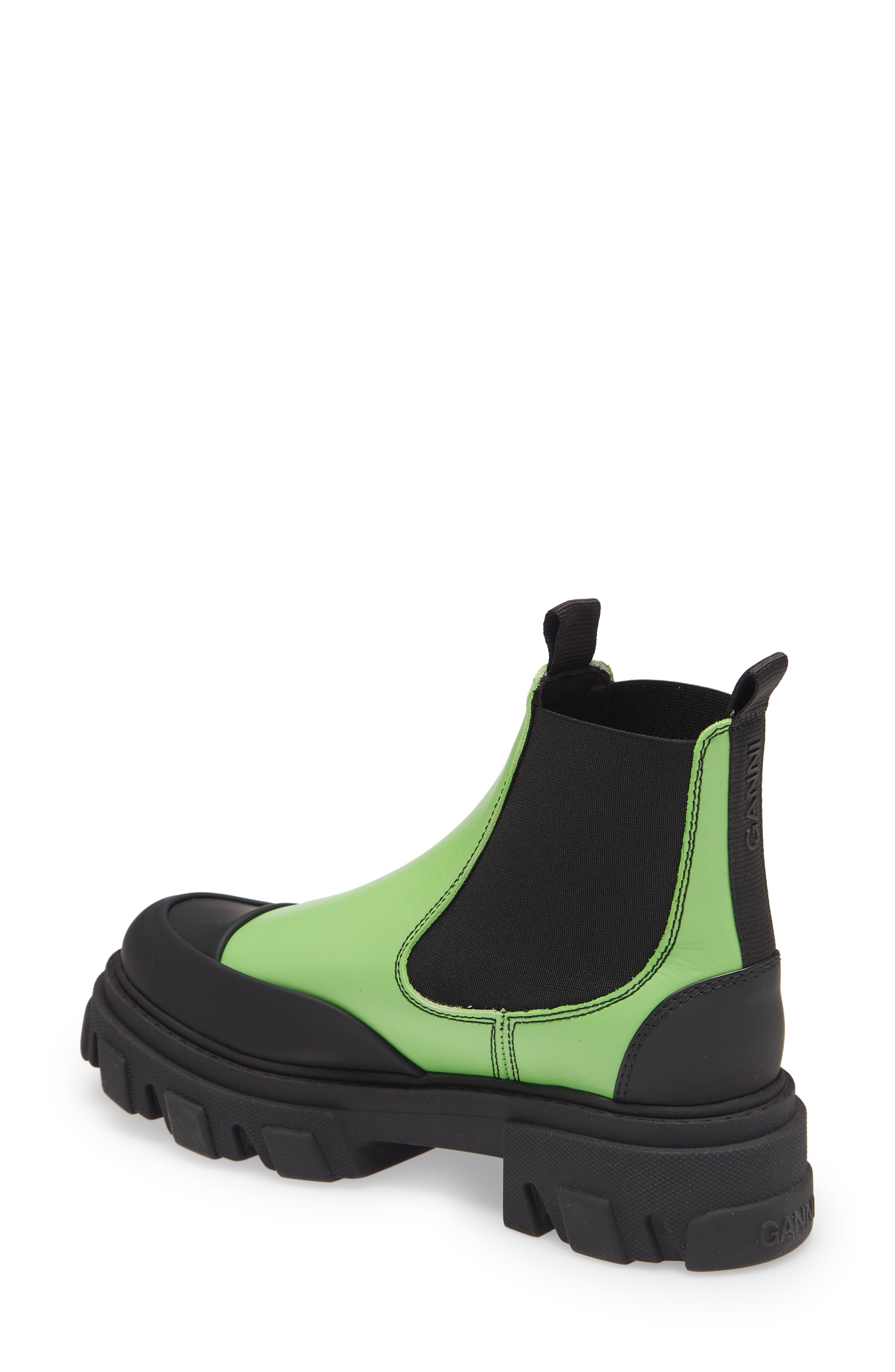 Calf Leather Low Chelsea Boot, Alternate, color, FLASH GREEN