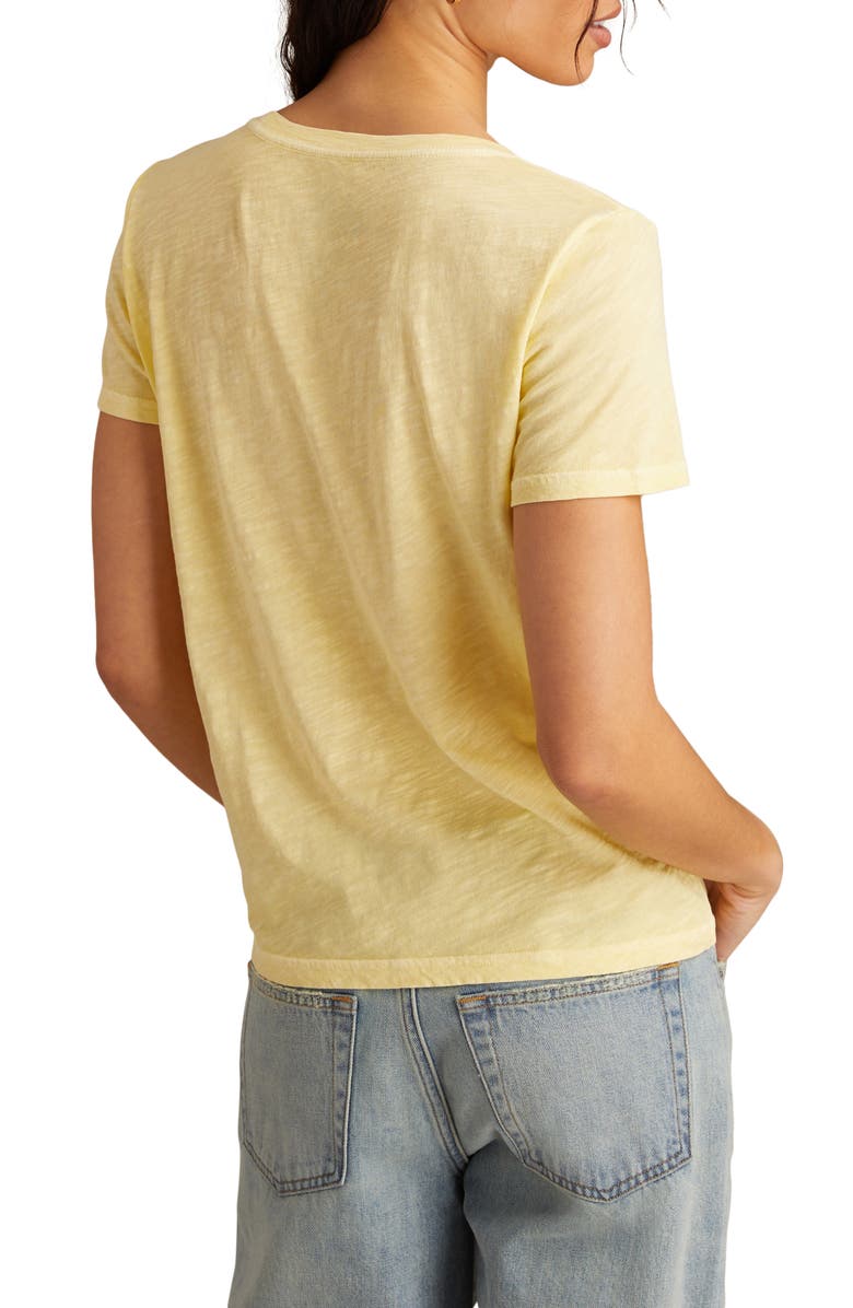 Lucky Brand Tropical Corona Cotton Graphic T-Shirt, Alternate, color, Mellow Yellow