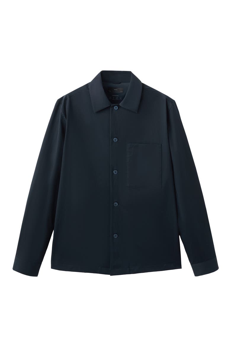 Woven Overshirt, Alternate, color, NAVY