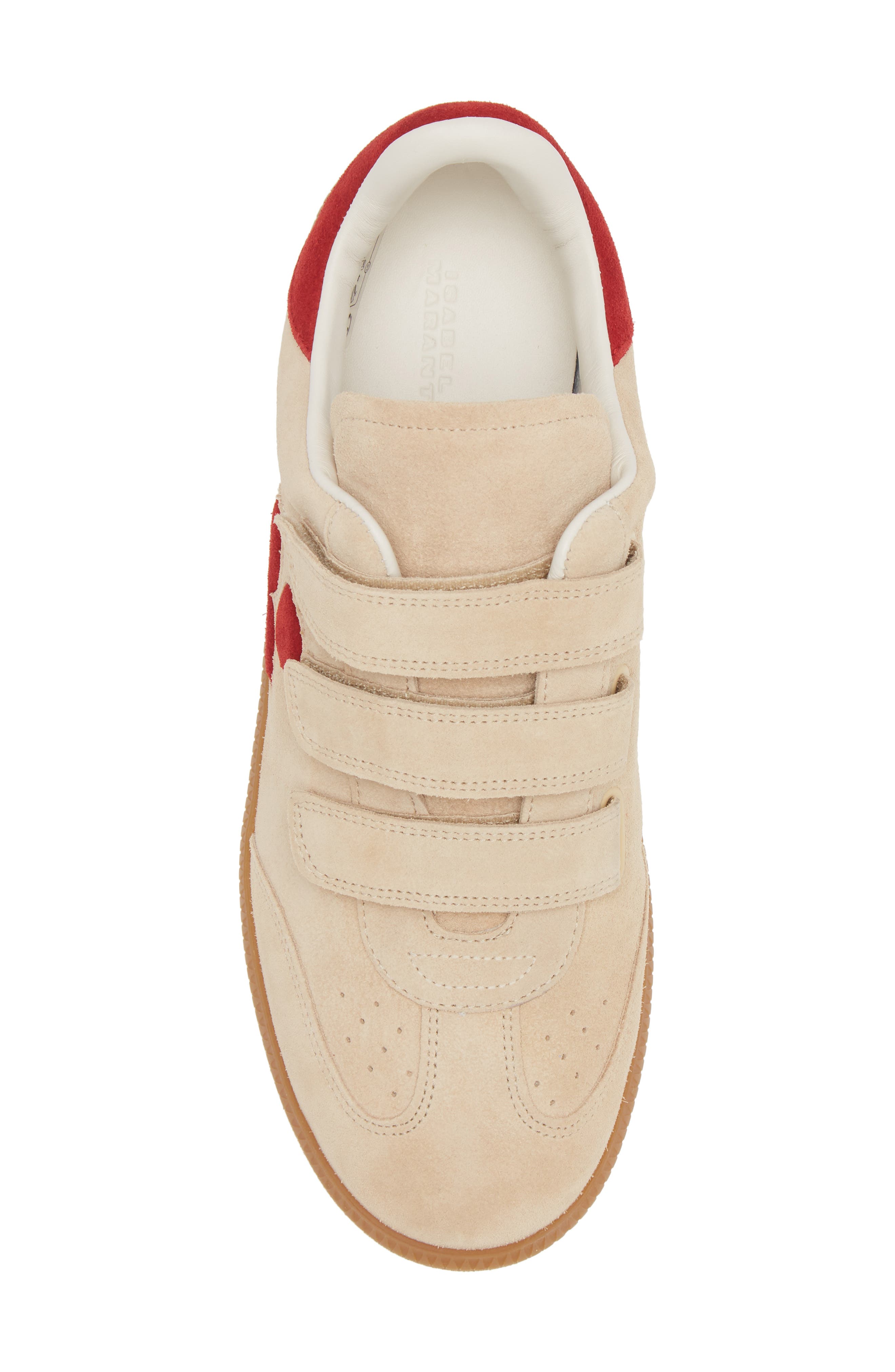 Isabel Marant Beth Low Top Sneaker, Alternate, color, Toffee/ Red