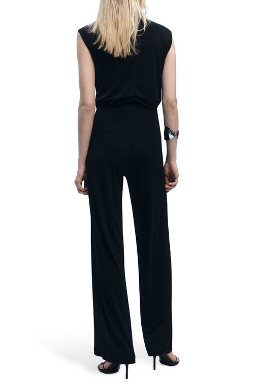 Mango Gathered Waist Jumpsuit