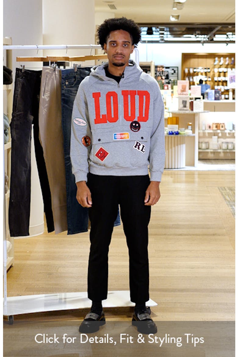 Patched Up Half Zip Hoodie (Men) | Nordstrom
