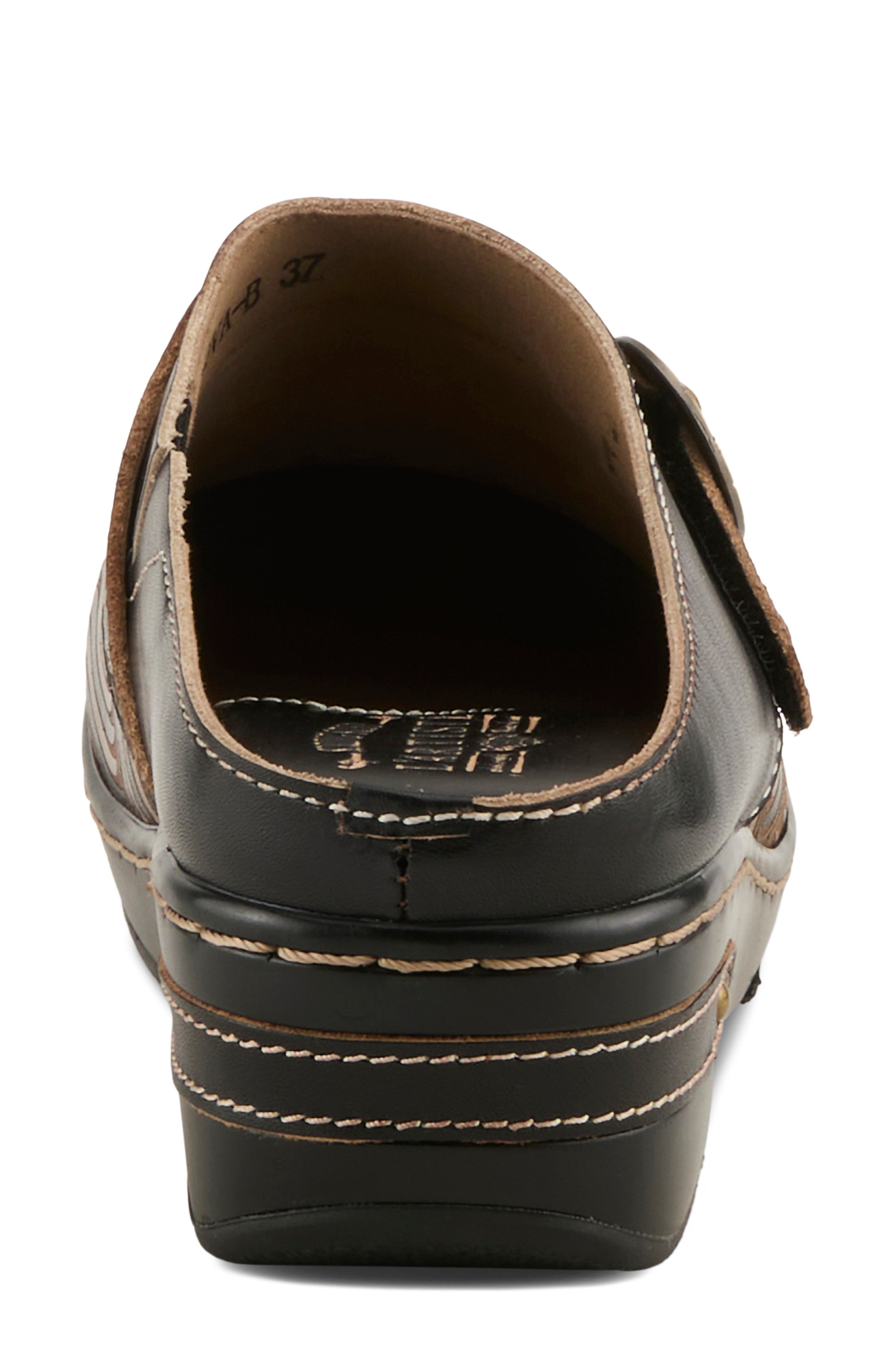 L'Artiste by Spring Step Sova Mule, Alternate, color, Black/ Brown Multi