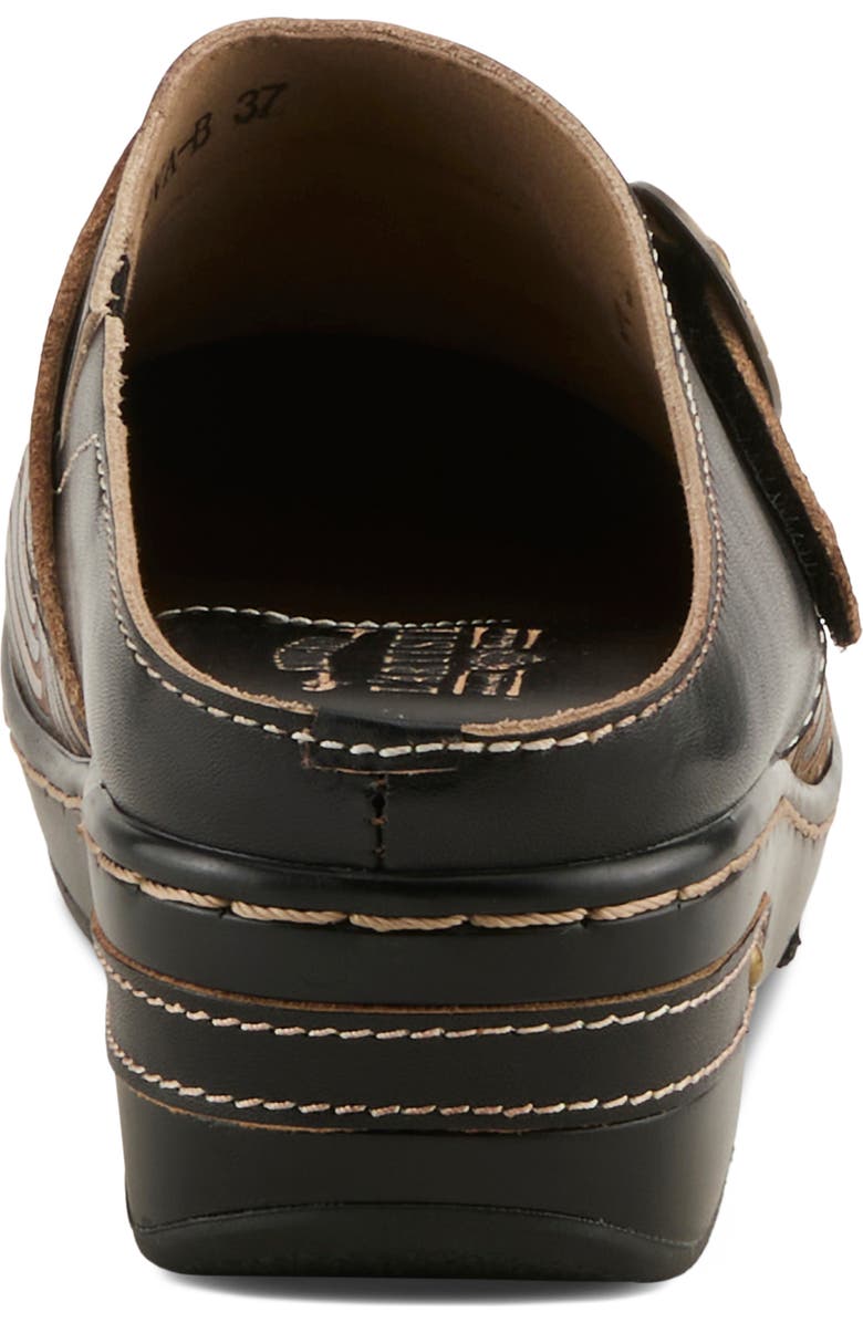 L'Artiste by Spring Step Sova Mule, Alternate, color, Black/ Brown Multi