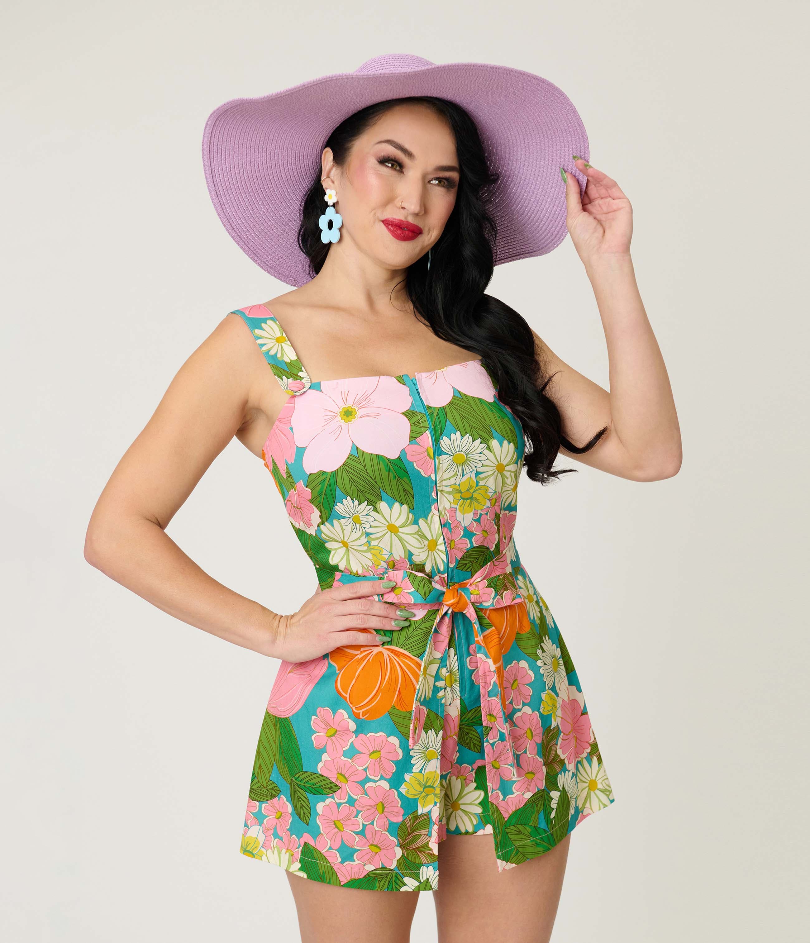 Green Floral Print