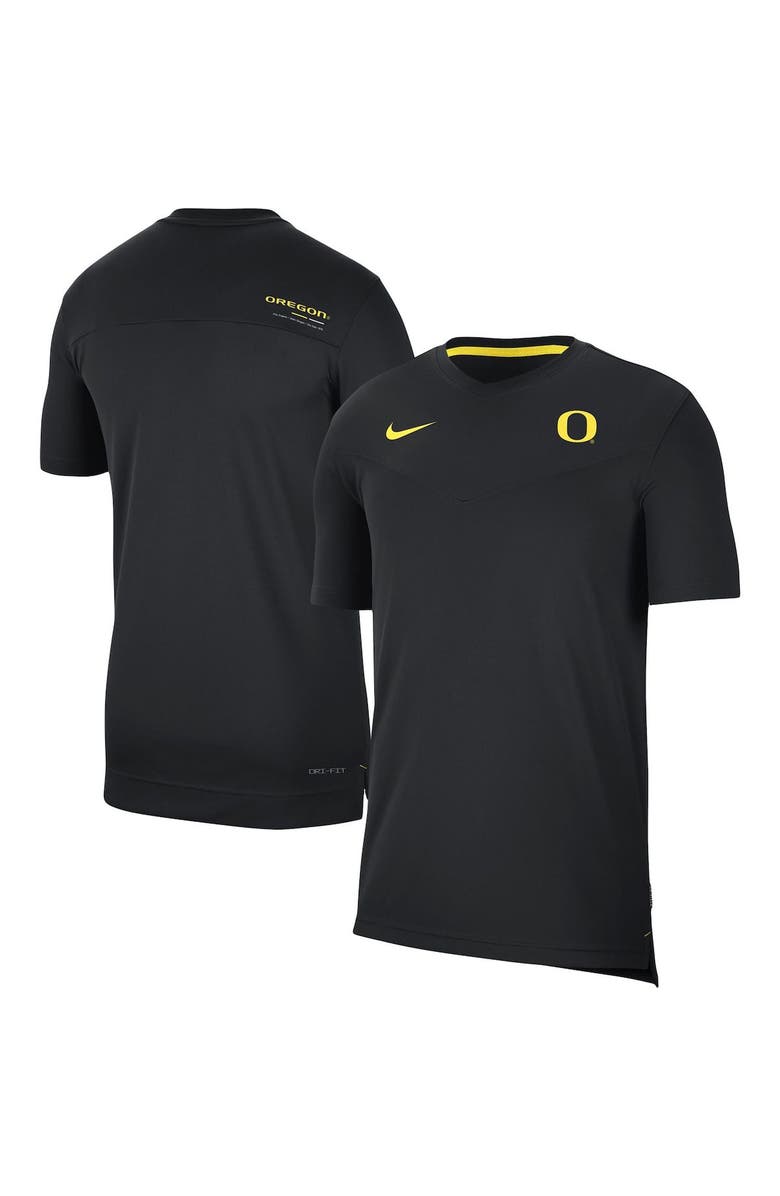 Nike Men's Nike Black Oregon Ducks 2022 Coaches UV Performance T-Shirt, Alternate, color, 